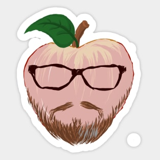 Bearded Apple Sticker